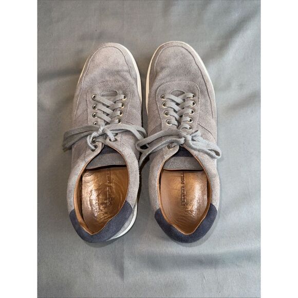 Peter Millar Men's VANTAGE Low Top Lace Up Suede‎ Sneakers US 10.5M Gray - Picture 6 of 11